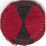 7th Division Theatre Made Scarf Size Patch