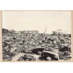 WWII Japanese Propaganda Photo Of Destroyed Allied Vehicles